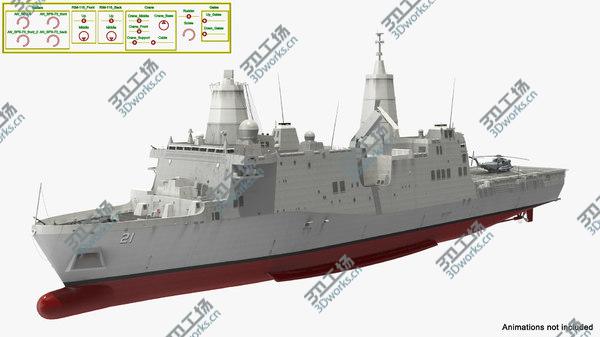 images/goods_img/20210312/Amphibious Transport Dock with Sikorsky MH 53 Pave Low Rigged 3D model/5.jpg